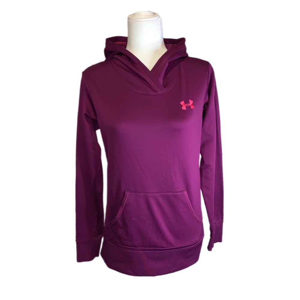❌SOLD❌ Under Armour Fuchsia Hooded Sweatshirt - S
